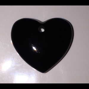 Black onyx heart pendant